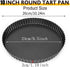 Tart Pan 10 Inch Tart Pan Carbon Steel Round Non-Stick Pan Quiche Pan with Removable Chassis for Mousse Cakes, Kitchen Reusable Baking Tool with A Depth of 1.18 Inches by RICHSC-PAN