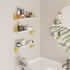 3 Pack Hoikwo Butterfly Wall Shelves, White Gold Floating Book Shelves, for Mother, Mom, Women, Girls, for Preppy Room