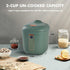 CHACEEF Mini Rice Cooker, 2-Cups Uncooked, 1.2L Portable Non-Stick Cooker with 24-Hour Timer & Food Steamer, Green
