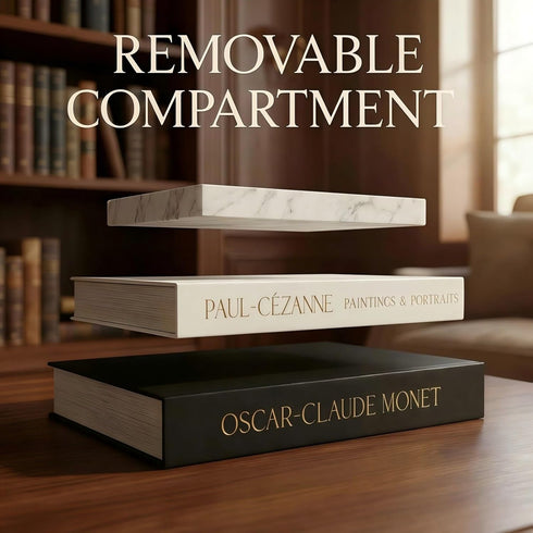 OUTDOORJERKER set 2|faux Decorative books for home decor fake books box of books for decoration on Bookshelf and Entry