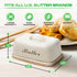 Plexon Counter Counter Metal Butter Dish with Lid and Handle, Covered Butter Dish Airtight, Cute Butter Keeper