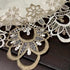 ZMNSZBD (27.5''X51'') Beige Embroidered Lace Tablecloth Lace Coffee Table Cover Oval Hollow Fabric Tablecloth, Washing