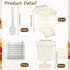 300 Pack 5 Oz Dessert Cups with Spoons and Lids Plastic Shooter Cups Round Clear Serving Goblet cup for Party