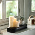CAMLOT Counter Counter Acacia Wood Risers for Decor Display, Bathroom Decorative Tray, Soap Dish Risers, Pedestal Stand