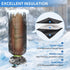 15" 35" 2 Pack MIXC Outdoor Faucet Covers for Winter Freeze Protection, x Hose Bib Covers for Winter, Reusable Thicker