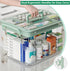 NZYNZY 15qt Clear Medicine Organizer Storage Box with Tray, Plastic First Aid Box Empty, Medicine Caddy with Lids