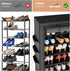 Closet 10 36-41 VTRIN Vertical Narrow Shoe Rack Organizer Tall Shoe Rack for Entryway Tier Non-Woven Cover Shoe Shelf