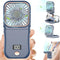 Portable Fan Rechargeable, Handheld 4000mAh Battery Operated Fan with Digital Display, Mini Pocket Fan for