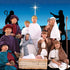 Fun Express Star Of Bethlehem Backdrop Banner for Christmas - Preprinted Party Decor, Wall Decor, 3 Pieces
