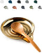 LAUCHUH Ceramic Spoon Rest for Stove Top, Large Utensil Holder for Kitchen Countertop, Mother's Day Gifts, 5 inch (Gold)