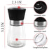 Manual Refillable Pepper Grinder - 6 Oz Glass Grinders for Pepper, Salt & Spices, Adjustable Rotor with 5 Settings