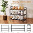 3-Tier Rack,17-31 Closet, Expandable Shoe Adjustable ShoeRack for Shoe Organizer,Suitable for Small Spaces,Small Front
