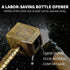 Hammer of Thor Shaped Beer Opener - Bottle Opener in Bronze