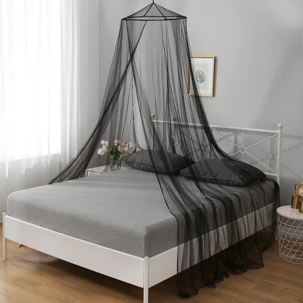 VISATOR Mosquito Net Bed Canopy for Girls,King Canopy Bed Curtains Queen Size