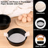 Set of 3 Non-stick 6 Inch Round Cake Pans with 100 Pieces Parchment Paper, Dishwasher Safe for Baking