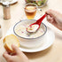 12 Pack Asian Soup Spoons, Melamine Chinese Won Ton Soup Spoon for Soba, Pho, Ramen, Red & Black