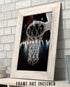 The Money Shot Diamond Basketball Hoop: 11x14 Unframed Poster - Luxury Hoop for Hoopers, Game Room Decor