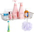 iPEGTOP Adhesive Shower Caddy Bathroom Shelf with Hooks for Shampoo Conditioner, No Drilling