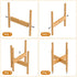 2 Pack 12 Inch ALIGADO Bamboo Plant Stands Indoor, for Up to Pots, Built to Fit Corners, Sturdy & Stable Design
