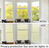 HIDBEA Frosted Window Privacy Film, Heat Control UV Blocking, Static Cling Non-Adhesive Door Coverings for Home