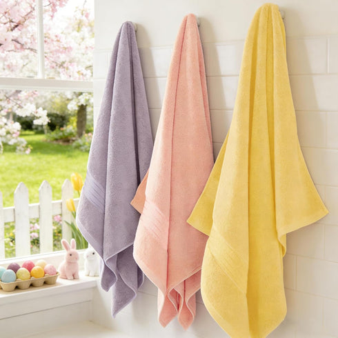 COZYART Set, Set 6 2 2 2 650 Yellow Luxury Bath Towel Turkish Cotton Hotel Towel Bulk for Bathroom, Thick Bathroom