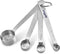 Zyliss Premium Stainless Steel Measuring Spoon Set - 4 Piece Dry Ingredient Nesting Measuring Spoons for Kitchen