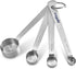 Zyliss Premium Stainless Steel Measuring Spoon Set - 4 Piece Dry Ingredient Nesting Measuring Spoons for Kitchen