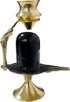 Shiva Ling Lingam Shivling Religious Statue, Brass Stand Puja Idol God Pooja, Height 3.5 Inch