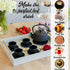11PC Set 26Oz 4 (2Oz 4 Large Japanese Tea "Gashu Black" Cast Iron Tea Pot with Tea Cups each), Saucers, Loose Leaf Tea