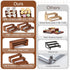 Feiyonec 2 Sets, 6 Counter, 9.4in, 10.6in, 11.8in PCS Total, Wood Risers Display Stand, Cupcake Dessert Cake Stand