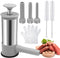 Saihisday Household Sausage Stuffer, Homemade Sausage-Maker Tool Sausage Stuffer Machine Stainless Steel Vertical