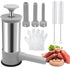 Saihisday Household Sausage Stuffer, Homemade Sausage-Maker Tool Sausage Stuffer Machine Stainless Steel Vertical