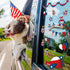 CCINEE 4th of July Window Cling, Patriotic Window Sticker USA Independence Day Decal for Home Decoration (100PCS)