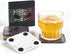 Immersion (2 Purple/Pack) PCB-Design Purple Coasters - Gold Circuit Board Coasters for Coffee Table, Gamer, Bar, Office