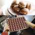 2 PCS 48 Capacity Macaron Silicone Baking Mat, Non-Stick Baking Sheet for Muffin DIY Chocolate