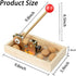 Nizodo 4 NutCracker Tool Heavy Duty Nut Cracker with Wooden Base Adjustable Nut Tongs Manual Nut Crackers for All Nuts