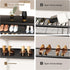 5 Closet,Industrial, Mavivegue Metal Shoe Rack, Tier Shoe Organizer with MDF Board and Non-Woven Fabric, Shoe Rack