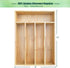 Bamboo Kitchen Drawer Silverware Organizer, 9 Inch Silverware Utensils Tray Holder for Small Drawer, Cutlery Tray, Wood Caddy for Flatware Cutlery Knives 5-Slots by guiogc