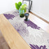 Table Runner, Chrysanthemum Flower Purple White Dresser Scarves for Holiday Dinner Parties, 13x120inch