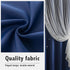 indistar (2 Panel,52Wx84L inch,Navy Star Cutout Kids Window Blackout Curtains for Girl Bedroom Window Room Darkening