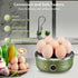 7-Egg VOBAGA Electric Egg Cooker, Rapid Egg Boiler with Auto Shut Off for Soft, Medium, Hard Boiled, Poached, Steamed