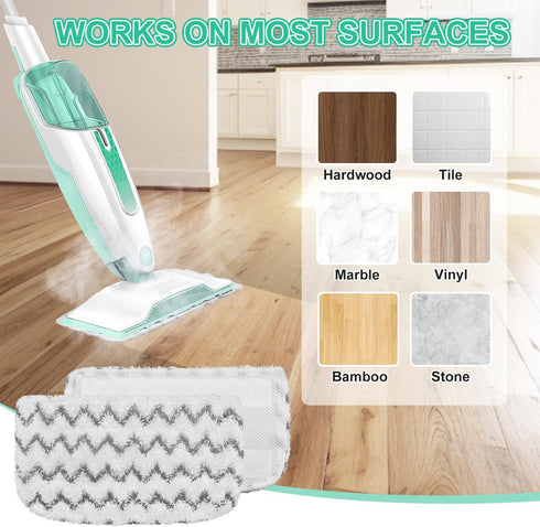 8 Pack S1000, S1000A, S1000C, S1000WM, S1001C Microfiber Steam Mop Replacement Pads for Shark Steam Mop Dirt Grip Steam