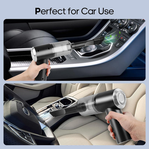 Mini Portable Vacuum Cleaner, Wireless Handheld with 4500PA Power for Car, Office, Home Cleaning (Black)