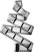 Gejoy 2 Rolls Filmstrip Tape, Movie Party Decorations, Filmstrip Poly Streamers for Cinematic Birthday Event Home Decor