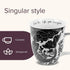 Karma Gifts 16 oz Black and White Boho Mug, Mermaid, Cute Ceramic Coffee Mug