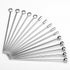 I-MART 15 Pack Stainless Steel Cocktail Picks, Reusable Metal Skewers for Drinks, Appetizers, Bloody Mary, Olives, 4.25