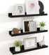 RICHFOCUS Floating Shelves for Wall, 24 inch Solid Wood Picture Ledge Shelf