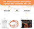 1 Pack 16.4ft 50 Ariceleo Battery Operated String Lights with Timer, Warm White with Synchronized Twinkle Mode, Fairy