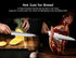 8 Inch Offset Piklohas Resharpenable Bread Knife for Homemade Bread, Serrated Sourdough Knife with Handle, Innovative