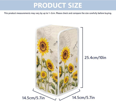 Sunflower Electric Can Opener Cover, Decorative Kitchen Appliance Dust Cover for Home Kitchen, Beige